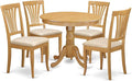 East West Furniture ANAV5-OAK-C 5 Piece Kitchen Table Set by EastWestFurniture