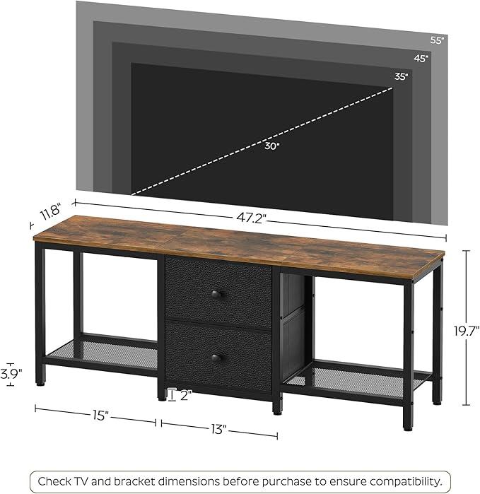 TV Stand for TVs up to 55", Entertainment Center - Image 7