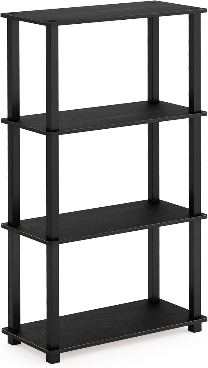 Furinno Turn-N-Tube 4-Tier Multipurpose Shelf Display Rack, Square Tube - Image 4