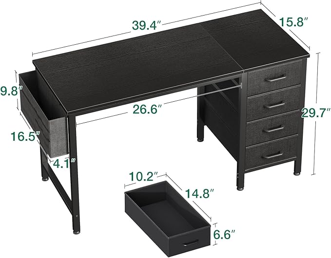 Casaottima 40-Inch Small Computer Desk - Image 3