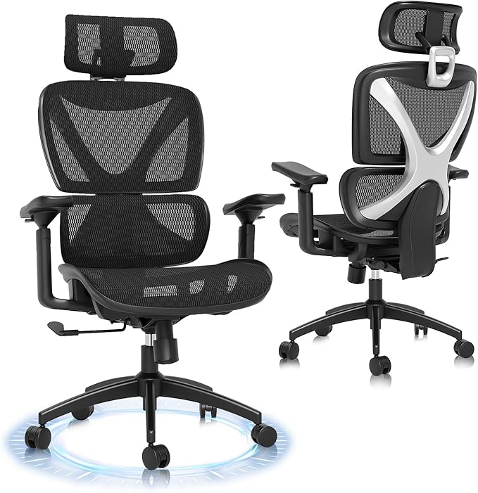 GABRYLLY Ergonomic Office Chair, Big and Tall Mesh Chair by GABRYLLY