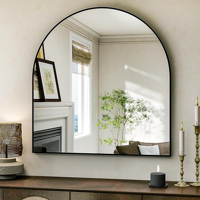 Arched Bathroom Mirror, 32x34 Inch - Image 3