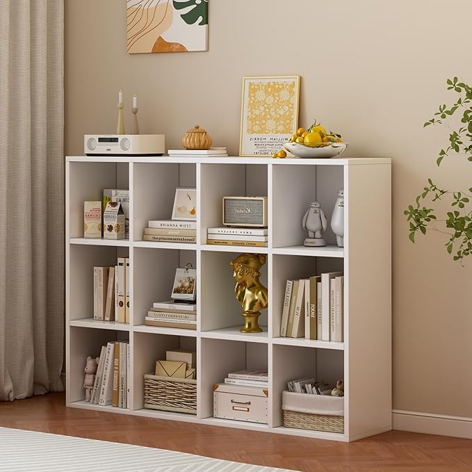 12-Cube Storage Shelf Bookcase - Image 2