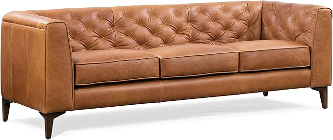 Poly & Bark Essex Leather Couch by POLYBARK