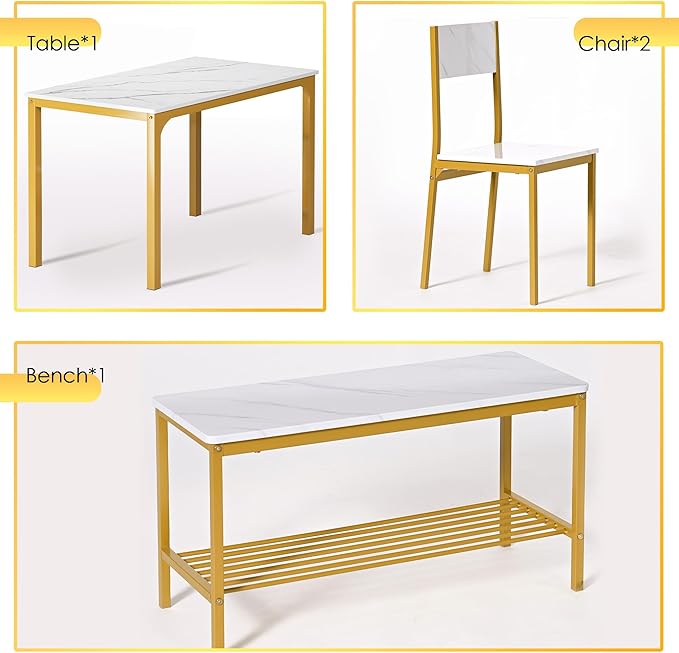 soges 4-Piece Dining Table Set - Image 6