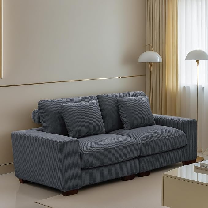 Sectional Couches for Living Room, Stylish Sectional Loveseat Sofa - Image 3