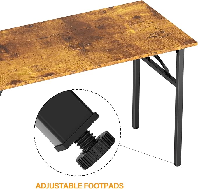 DlandHome Computer Desk Folding Table 39.4 inches Writing Desk - Image 6
