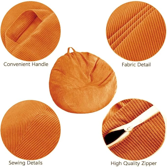 Stuffed Animal Storage Bean Bag Chair Cover - Image 4