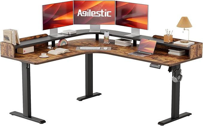 Agilestic L Shaped Standing Desk, Corner Desk by Agilestic