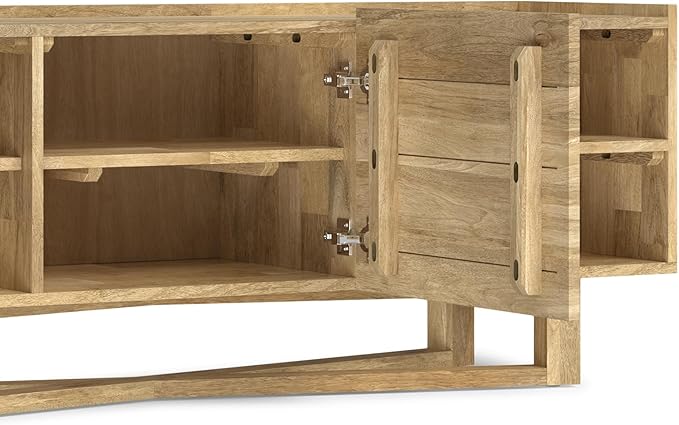 SIMPLIHOME Harrow Solid Mango Wood 60 inch Wide Contemporary Modern TV Media - Image 9