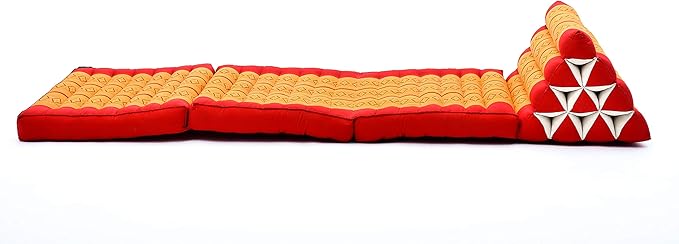 Leewadee 3-Fold Mat with Triangle Cushion – Comfortable TV Pillow, Foldable - Image 9