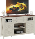 YITAHOME Farmhouse TV Stand for 65/55 Inch Television, Entertainment Center by YITAHOME