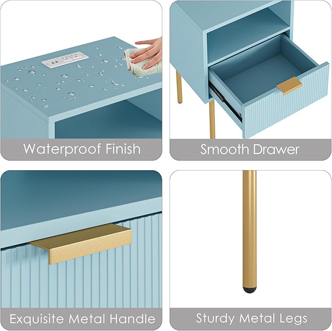 Nightstand, Morden Bedside Table - Image 7