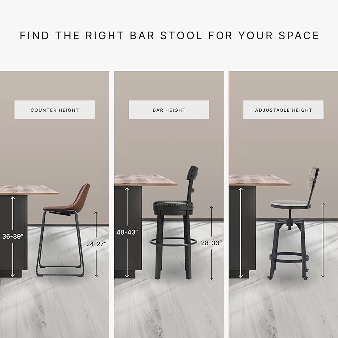 Signature Design by Ashley Valebeck Rustic 24” Counter Height Bar Stool - Image 9
