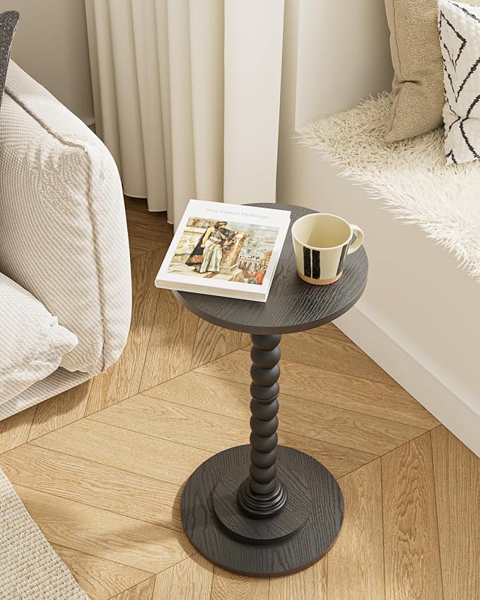 Masupu Round Side Table, Small End Table - Image 2