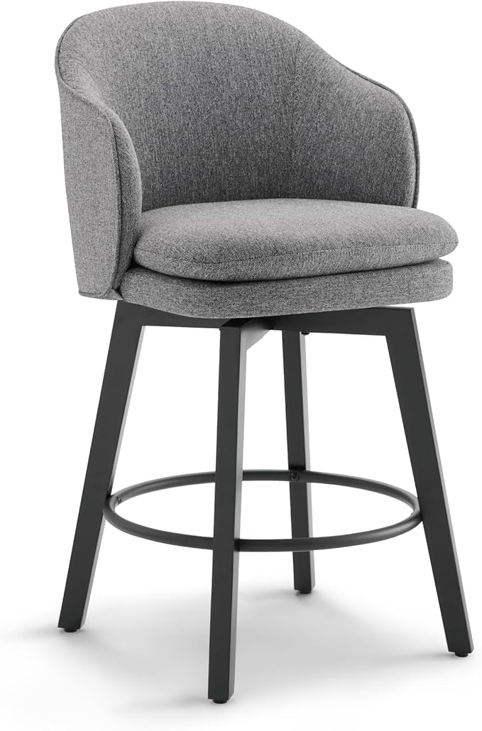 Counter Height Barstools 26 inch Upholstered Swivel Bar Stools by Kislot
