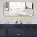 Gold Wall Mirror 48 x 24 Inch Bathroom Vanity Mirror by FerytangeHome