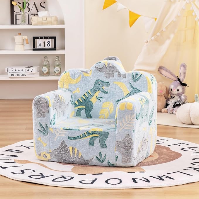 Tiita Kids Couch Plush Toddler Chair, Cloud-Like Glow in The Dark Kids Sofa - Image 8