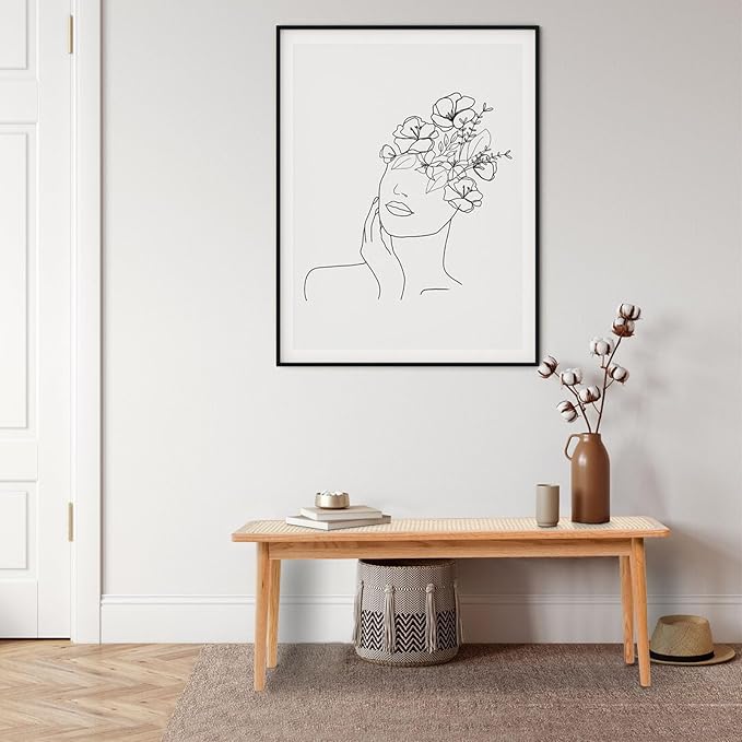 Entryway Bench, Solid Wood Dining Bench, Midcentury Modern End of Bed Bench - Image 5