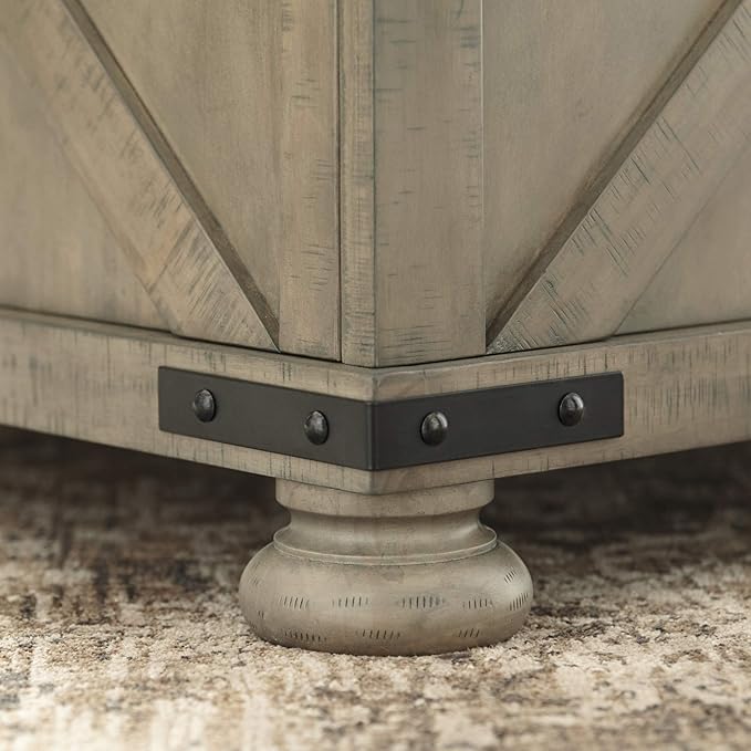 Signature Design by Ashley Aldwin Farmhouse Square Coffee Table - Image 10