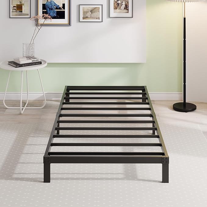 EMODA 6 Inch Twin Bed Frames No Box Spring Needed, Heavy Duty Metal Twin - Image 5
