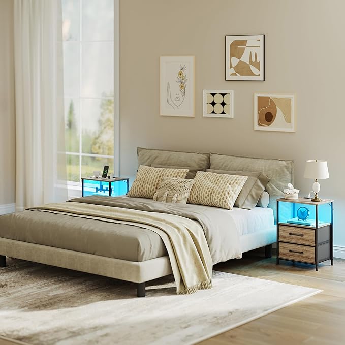 Nightstands Set of 2, Night Stand - Image 2
