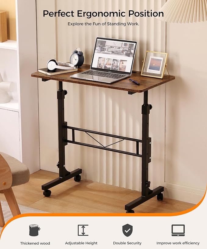 Standing Desk Adjustable Height, Mobile Stand Up Desks - Image 2