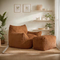 Giant Bean Bag Chairs for Adults, Oversized Chaise Lounge Chair Indoor by LivingGiving