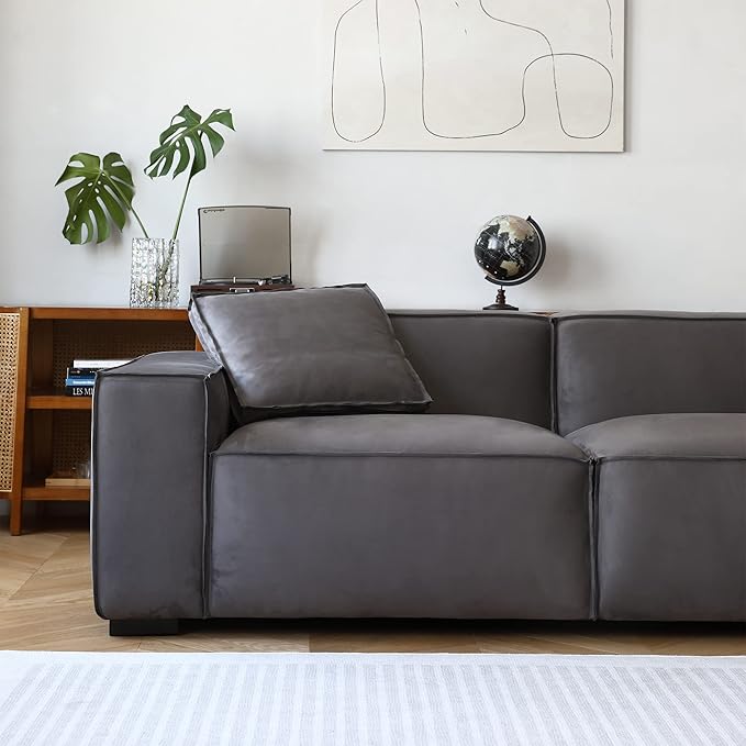 Acanva Modern L-Shaped Deep Sectional Sofa Furniture Set - Image 5