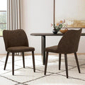 COLAMY Upholstered Dining Chairs Set of 2, Modern PU Leather Dining Room by COLAMYINC