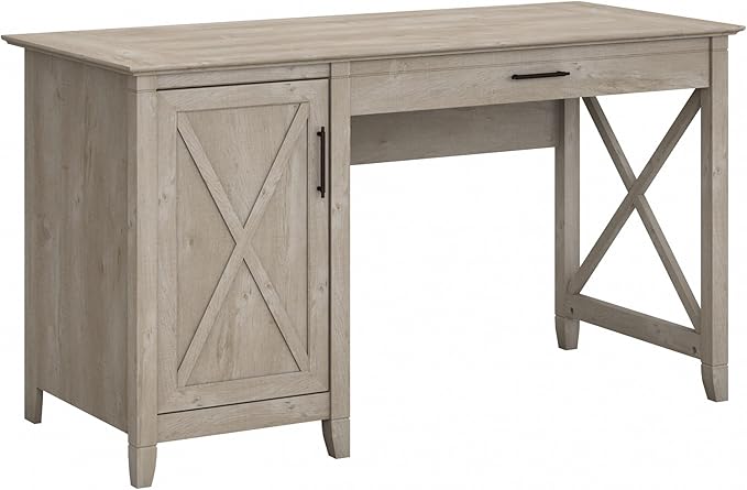 Bush Furniture Key West Computer Desk Farmhouse PC Table by BushHome