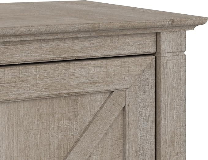 Bush Furniture Key West 2 Drawer Lateral File Cabinet in Washed Gray | Document - Image 8