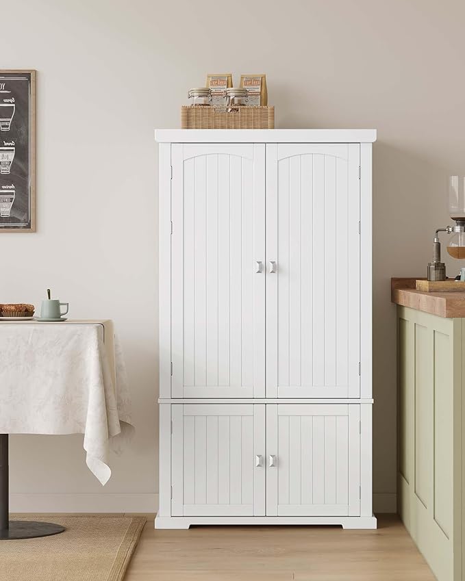 VASAGLE Pantry Cabinet, 53.5-Inch High Freestanding Tall Cupboard Storage - Image 7