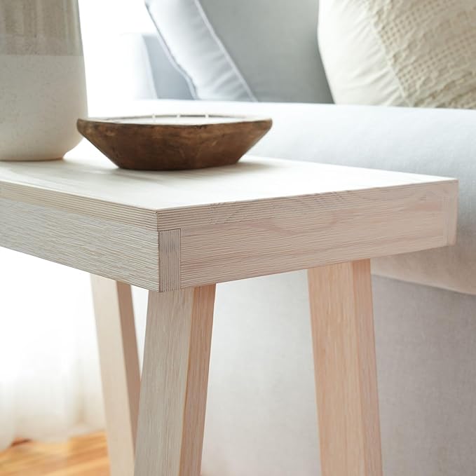 Plank+Beam Classic Rectangular Side Table, Slim Side Table - Image 4