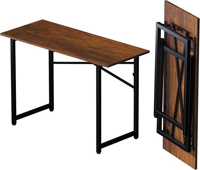 47 inch Folding Desk No Assembly Required, Writing Gaming Computer Camping Table by Lutown-TeenHome