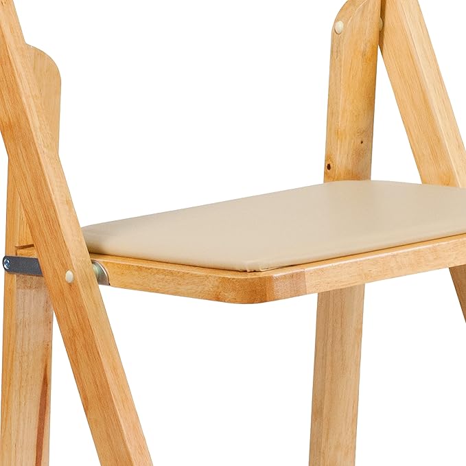 Flash Furniture 2 Pack HERCULES Series Natural Wood Folding Chair - Image 16