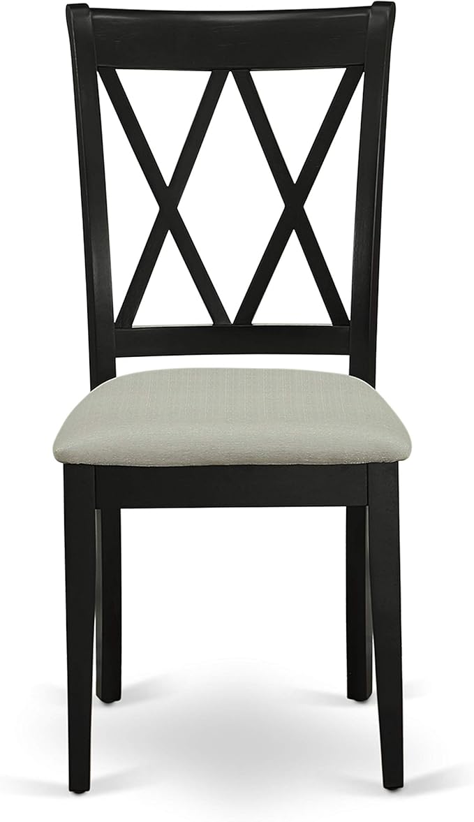 East West Furniture DUCL7-BLK-C 7 Piece Dining Room Furniture Set Consist of a - Image 5
