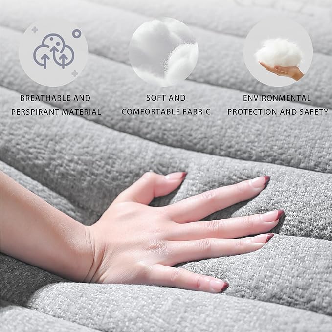 King Mattress 12inch in a Box, Memory Foam Hybrid Mattress - Image 6