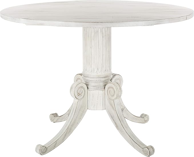 Safavieh Home Forest Traditional Antique White Drop Leaf Dining Table by SAFAVIEH