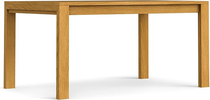 SIMPLIHOME Wilson Dining Table, Solid Wood Oak Veneer, 60 x 36 inches, by SimpliHome