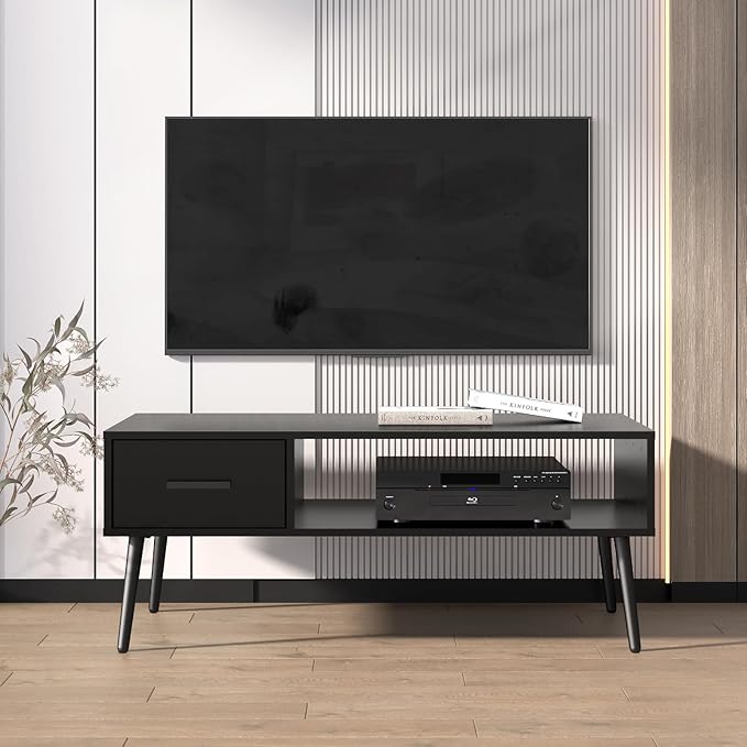 HAIOOU Coffee Table, Mid Century Modern Style Cocktail Table TV Stand - Image 2