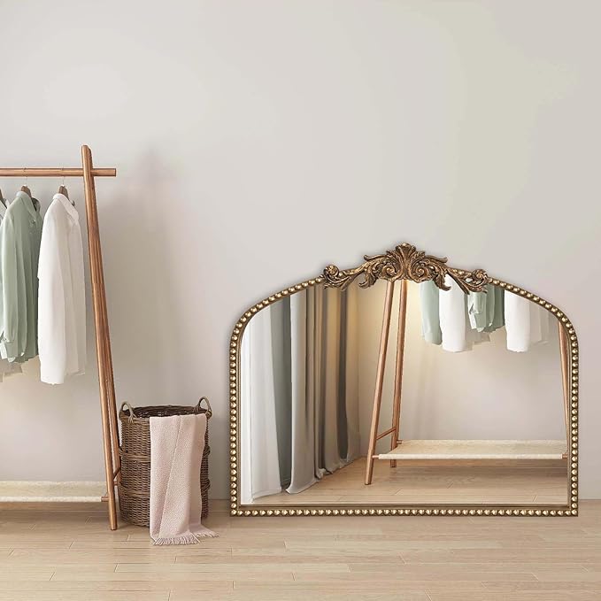 Baroque Arch Mirror for Living Room Wall, Bedroom Decor - Image 3