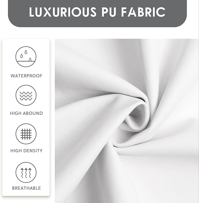 Furniliving Modern PU Leather Benches, Upholstered Tufted Leather Bedroom - Image 8