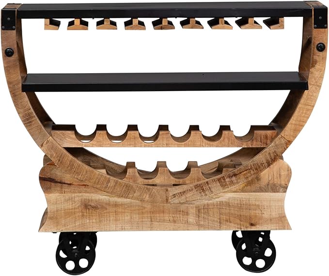 Liberty Furniture Industries Danley Accent Bar Trolley, W47 x D16 x H39 - Image 3