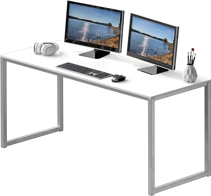 SHW Mission 55-Inch Home Office Computer Desk - Image 7