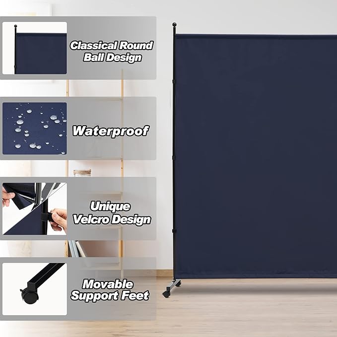6FT Single Panel Room Divider - Image 2