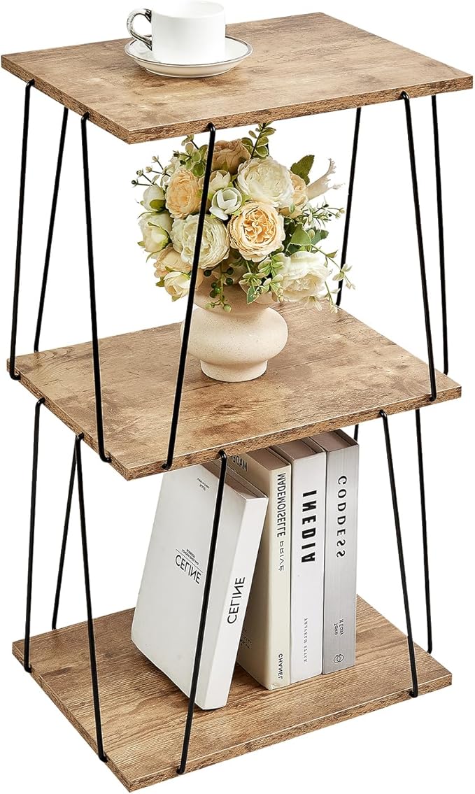 Tall Side Table, Small End Table, 29 inch High Entryway Table, Bedside Table by KJGKKHOME