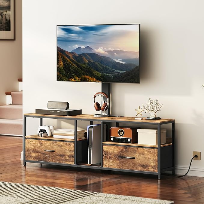 TV Stand with Mount for up to 75", Entertainment Center with Switch-Controlled - Image 2