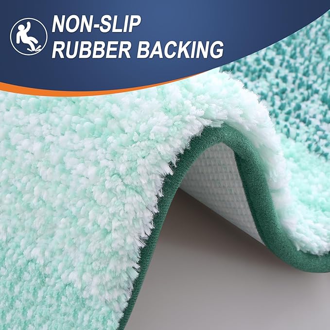 OLANLY Bathroom Rugs Mat 24x16, Extra Soft Absorbent Microfiber Bath Rugs - Image 5