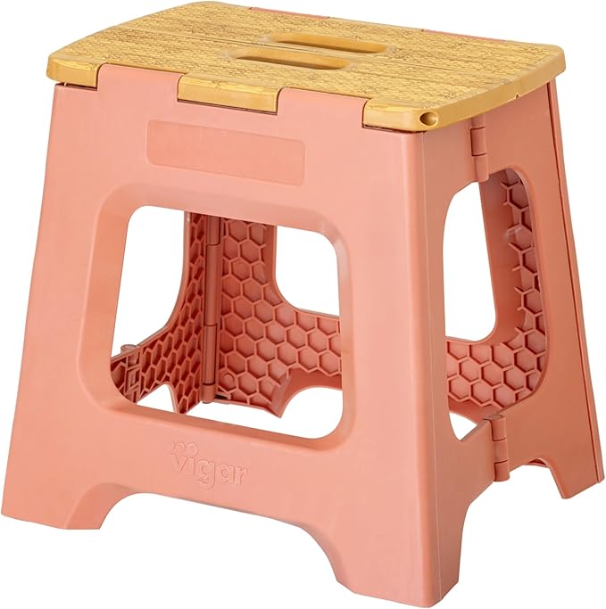 Vigar Compact Step Stool Foldable, 12-1/2-inch Step Stools by VIGAR